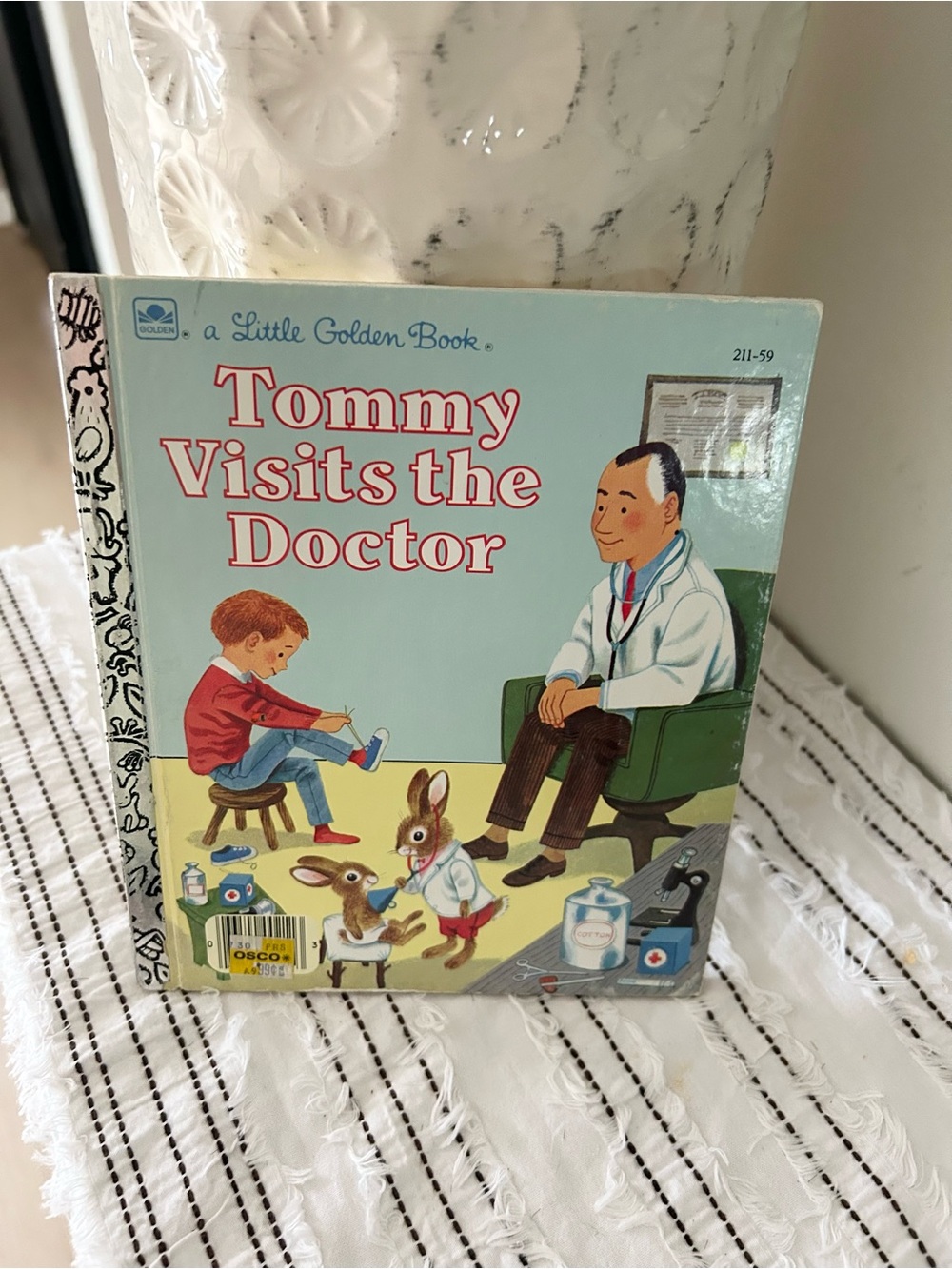 Vintage 1962 Tommy Visits the Doctor Little Golden Book Kids Classic Story Book
